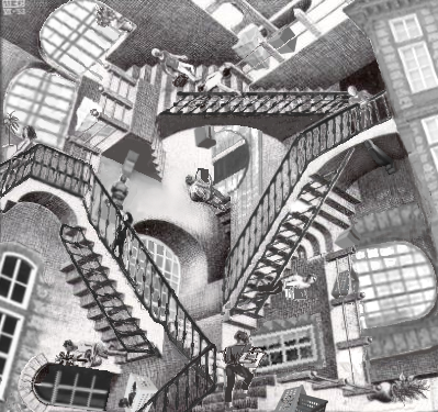 Rielaborazione de Relatività di Escher