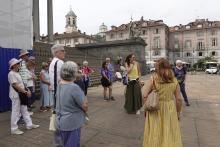 Uno sguardo verso Piazza Vittorio e il ponte...