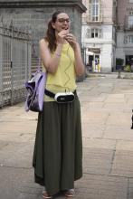 Michela, la guida, ci inquadra il contesto storico e sociale del borgo