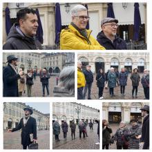 Qualche racconto in Piazza San Carlo.