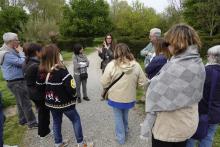 ...e tutti attenti ad ascoltare,  ben raccontate dalla nostra guida Michela Mosso,  le alterne vicende del Castello ...