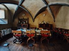 Ecco la sala da pranzo...