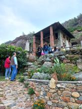 La meta agognata, dopo la salita nei vigneti