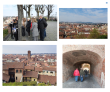Davanti ecco uno splendido panorama che Michela ci illustra; poi ridiscendiamo diretti al Duomo